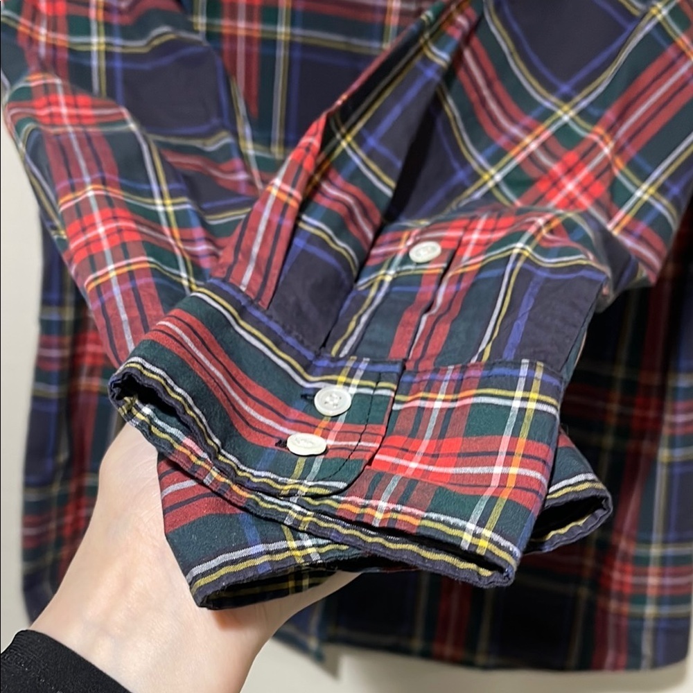J. Crew Plaid Blouse - Red and Blue - Picture 5 of 7